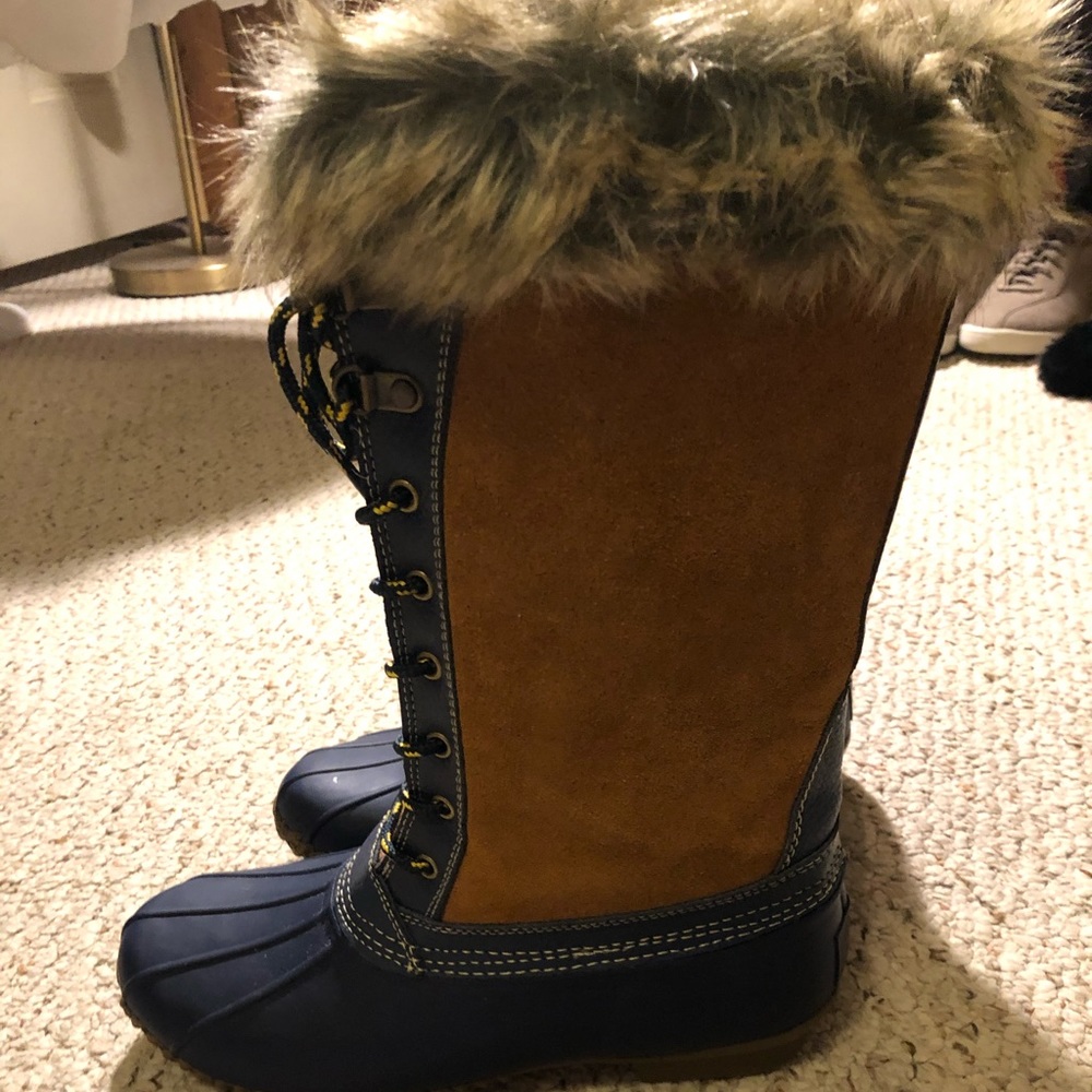 Brand New Tall Bean Boot with Fur
